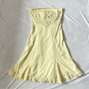 VTG Yellow Floral MIDI Dress